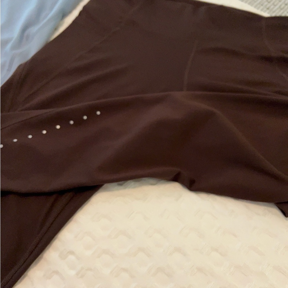 Danskin Chocolate Brown and Light Blue Leggings